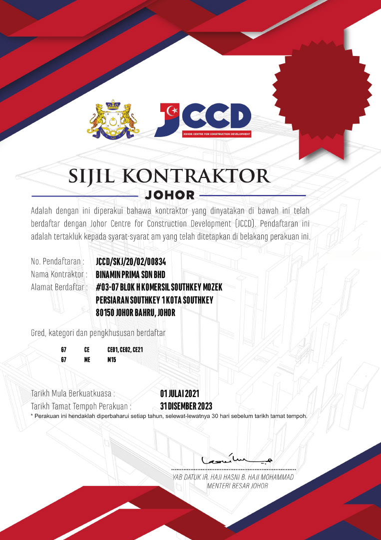 Sijil Kontraktor